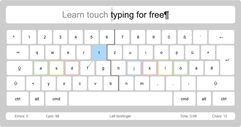 beginning typing program free